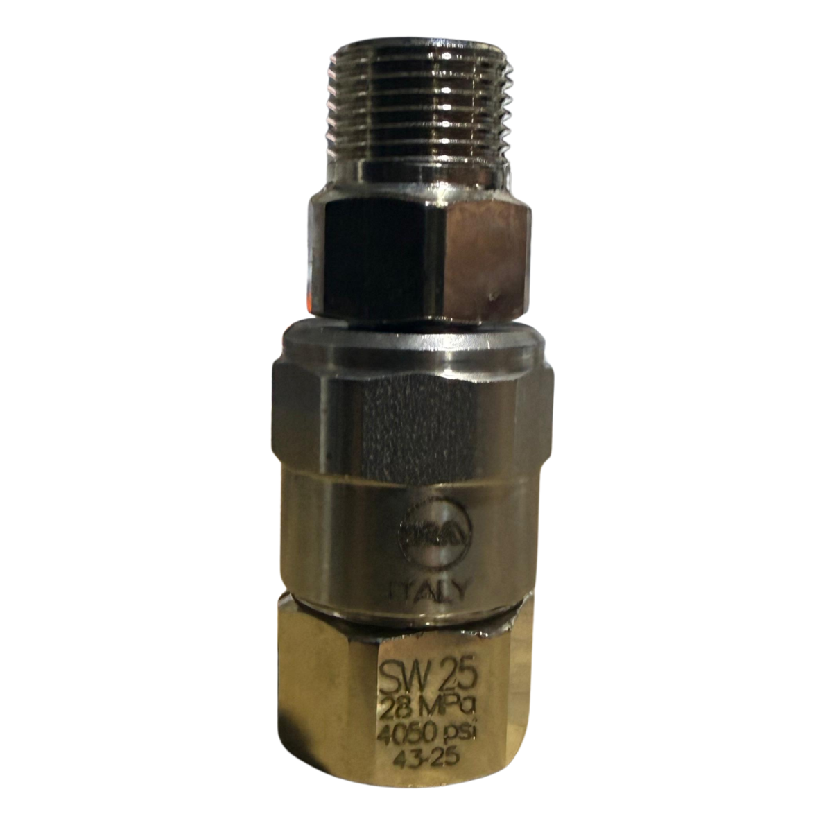 Cople Swivel SW25 para Brazo Giratorio (Junta Giratoria)