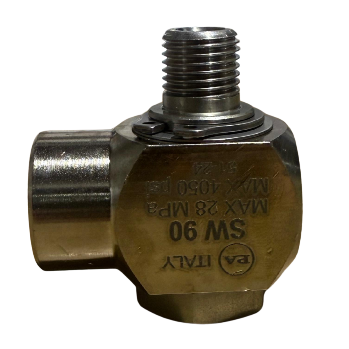 Swivel Central SW90 de 90° para Brazo Giratorio