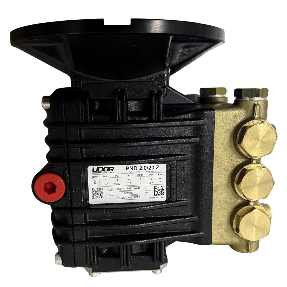 Bomba de Alta Presión UDOR PND 2.0/20 Z (2030 PSI)